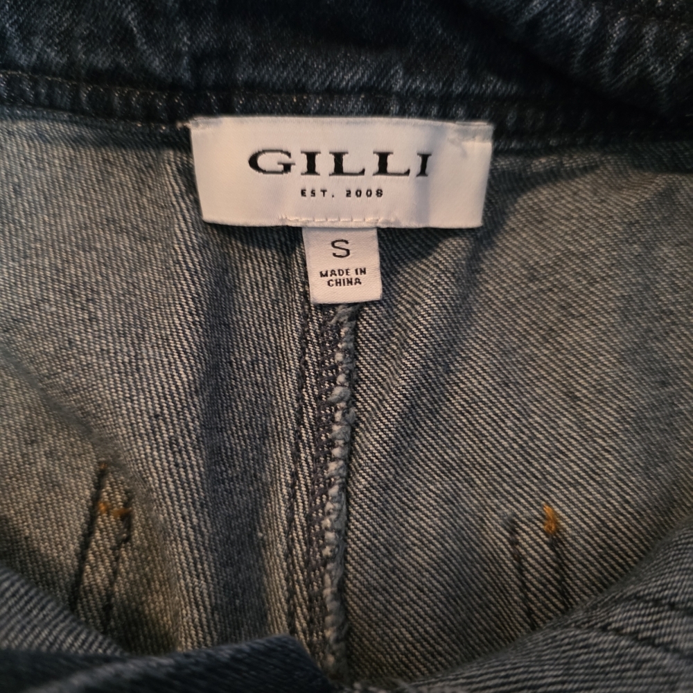 🔷️ Gilli Dark Blue Jean Shorts Sz S - Picture 3 of 4